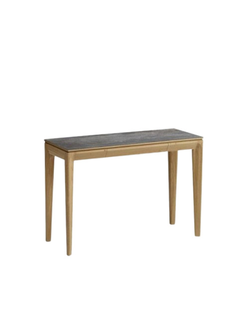 Console extensible Buzz Dasras céramique bois chêne ou noyer - 10 finitions 4 tailles
