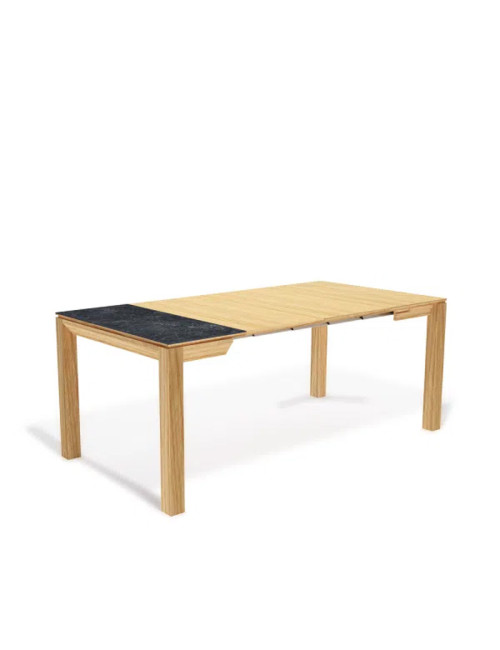 Console extensible Clarté Dasras céramique bois chêne ou noyer - 10 finitions 4 tailles