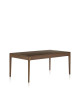 Table à manger fixe Albâtre Dasras bois chêne ou noyer - 10 finitions 8 tailles