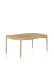 Table à manger fixe Albâtre Dasras bois chêne ou noyer - 10 finitions 8 tailles