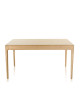 Table à manger fixe Albâtre Dasras bois chêne ou noyer - 10 finitions 8 tailles
