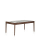 Table à manger fixe Albâtre Dasras céramique bois chêne ou noyer - 10 finitions 8 tailles