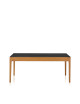 Table à manger fixe Albâtre Dasras céramique bois chêne ou noyer - 10 finitions 8 tailles