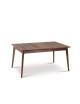 Table à manger fixe Paul Dasras bois chêne ou noyer - 10 finitions 21 tailles