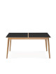 Table à manger fixe Paul Dasras céramique bois chêne ou noyer - 10 finitions 17 tailles
