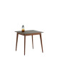 Table à manger fixe Paul Dasras céramique bois chêne ou noyer - 10 finitions 17 tailles