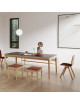 Table à manger fixe Buzz Dasras céramique bois chêne ou noyer - 10 finitions 17 tailles