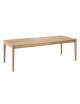 Table à manger extensible Buzz Dasras bois chêne ou noyer - 10 finitions 12 tailles