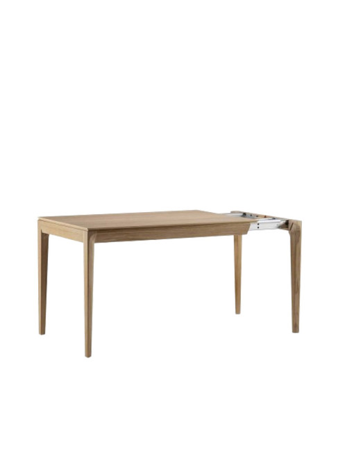 Table à manger extensible Buzz Dasras bois chêne ou noyer - 10 finitions 12 tailles
