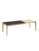 Table à manger extensible Buzz Dasras céramique bois chêne ou noyer - 10 finitions 8 tailles 2 modèles