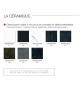Table à manger extensible Buzz Dasras céramique bois chêne ou noyer - 10 finitions 8 tailles 2 modèles