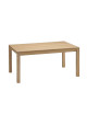Table à manger extensible Clarté Dasras bois chêne ou noyer - 10 finitions 12 tailles