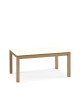 Table à manger extensible Clarté Dasras céramique bois chêne ou noyer - 10 finitions 8 tailles 2 modèles