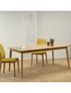 Table à manger extensible Paul Dasras bois chêne ou noyer - 10 finitions 12 tailles