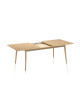 Table à manger extensible Paul Dasras bois chêne ou noyer - 10 finitions 12 tailles
