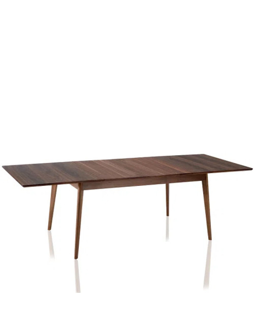Table à manger extensible Paul Dasras bois chêne ou noyer - 10 finitions 12 tailles