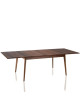 Table à manger extensible Paul Dasras bois chêne ou noyer - 10 finitions 12 tailles