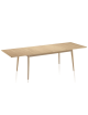 Table à manger extensible Paul Dasras bois chêne ou noyer - 10 finitions 12 tailles