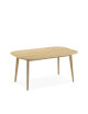 Table à manger extensible Snack Dasras bois chêne ou noyer - 10 finitions 14 tailles