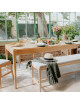 Table à manger extensible Albâtre Dasras bois chêne ou noyer - 10 finitions 8 tailles