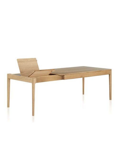 Table à manger extensible Albâtre Dasras bois chêne ou noyer - 10 finitions 8 tailles