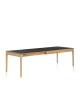Table à manger extensible Albâtre Dasras céramique bois chêne ou noyer - 10 finitions 8 tailles 2 modèles