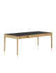 Table à manger extensible Albâtre Dasras céramique bois chêne ou noyer - 10 finitions 8 tailles 2 modèles