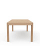 Table à manger extensible Rives Dasras bois chêne ou noyer - 10 finitions 3 tailles