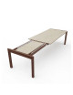 Table à manger extensible Rives Dasras céramique bois chêne ou noyer - 10 finitions 3 tailles