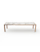 Table à manger extensible Rives Dasras céramique bois chêne ou noyer - 10 finitions 3 tailles