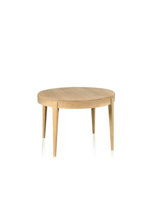 Table à manger extensible Liseré Dasras bois chêne - 9 finitions 3 tailles