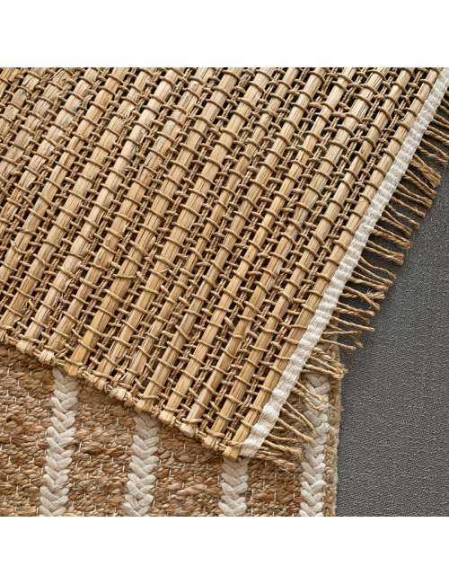 Tapis Balinaise TOULEMONDE BOCHART naturel 80x240cm