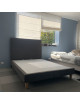 Sommier tradiconfort et tête de lit DUNLOPILLO 140x190cm