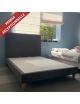 Sommier tradiconfort et tête de lit DUNLOPILLO 140x190cm
