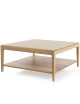 Table basse carrée Albâtre Dasras bois chêne ou noyer - 10 finitions 2 tailles 2 modèles