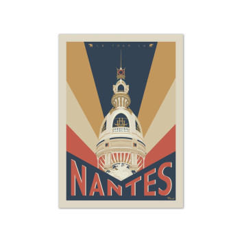 Affiche 50x70cm Nantes la Tour Lu MARCEL