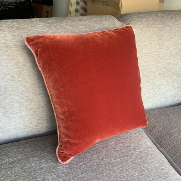 Coussin bi-matière 45x45 HOME SPIRIT - 2 coloris
