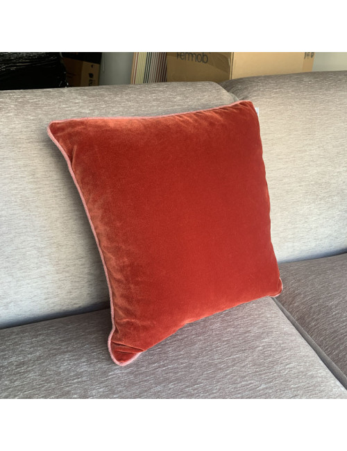 Coussin bi-matière 45x45 HOME SPIRIT - 2 coloris