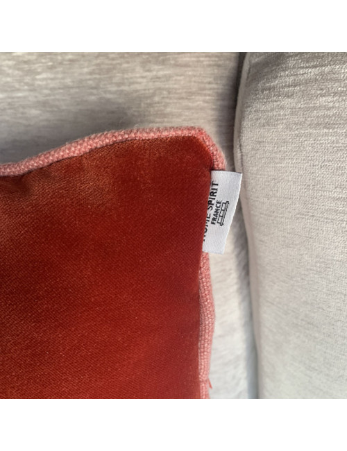 Coussin bi-matière 45x45 HOME SPIRIT - 2 coloris