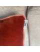 Coussin bi-matière 45x45 HOME SPIRIT - 2 coloris