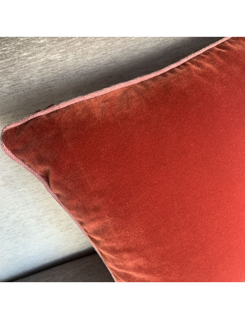 Coussin bi-matière 45x45 HOME SPIRIT - 2 coloris
