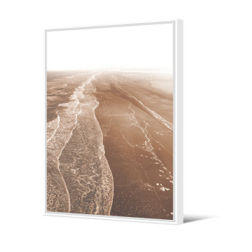 Toile encadrée Plage Sauvage Pôdevache 65x92.5cm