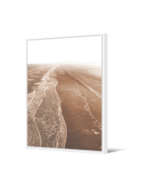 Toile encadrée Plage Sauvage Pôdevache 65x92.5cm
