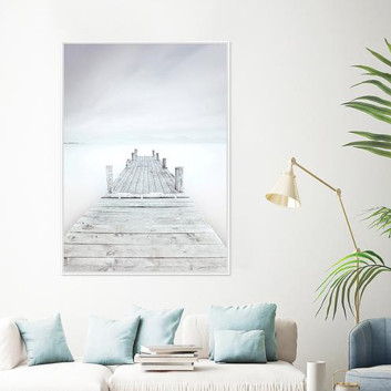 Toile encadrée Escape ponton Pôdevache 65x92.5cm