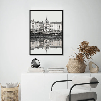 Toile encadrée Nantes Pôdevache 50x70cm