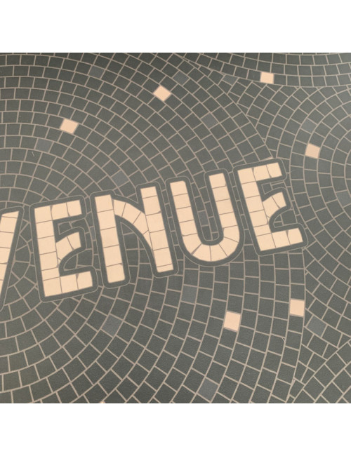 Tapis vinyle personnalisé Bienvenue Pôdevache 49.5x83cm