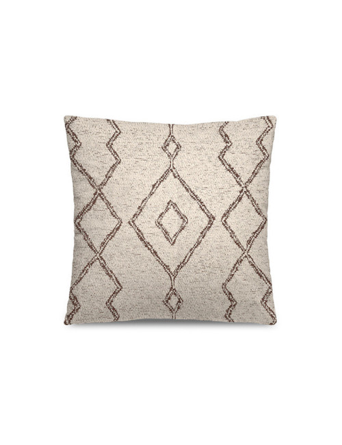 Coussin tressé Pôdevache Evato carré 45x45cm