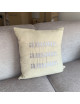 Coussin brodé Amour Pôdevache carré 45x45cm