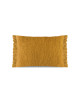 Coussin Mairo Pôdevache mohair rectangulaire 40x60cm curry