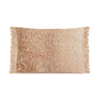 Coussin Mairo Pôdevache mohair rectangulaire 40x60cm beige